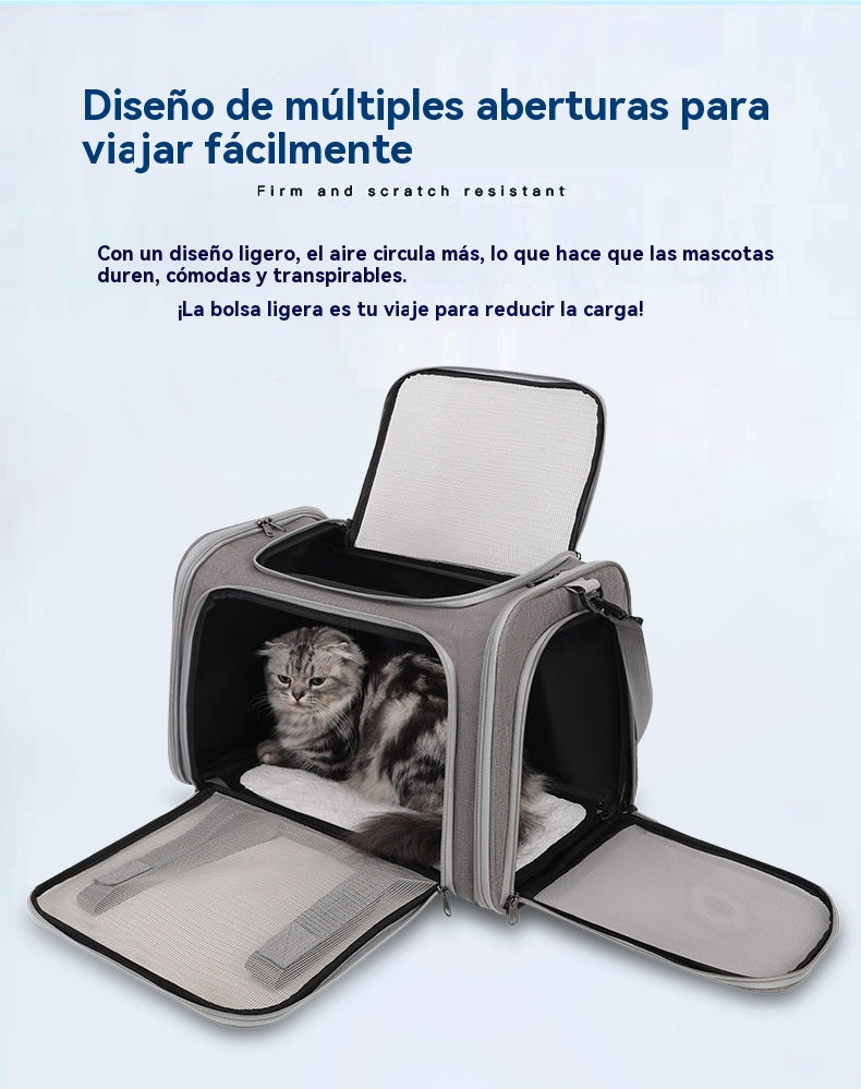 Bolsa para gatos, bandolera portátil para gatos, jaula para gatos, suministros para mascotas, bolsa para mascotas, aviación para automóviles, bolsa portátil para perros