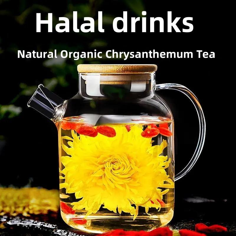 Chrysanthemum tea is produced in Guizhou Province, China at an altitude of 2,900 meters. It has the effects of dispelling wind and heat, clearing the liver and improving eyesight, detoxifying and reducing inflammation. It is a must-have at home.