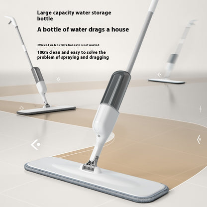 Spray water absorption rotating lazy mop