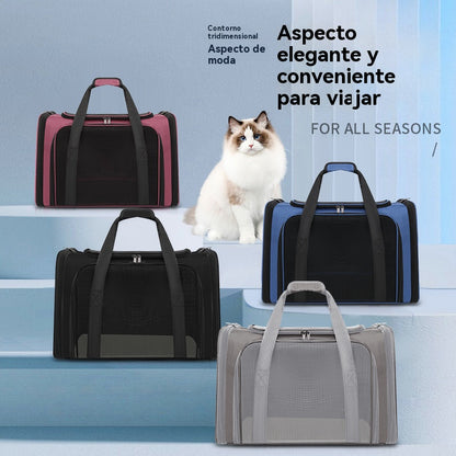 Bolsa para gatos, bandolera portátil para gatos, jaula para gatos, suministros para mascotas, bolsa para mascotas, aviación para automóviles, bolsa portátil para perros