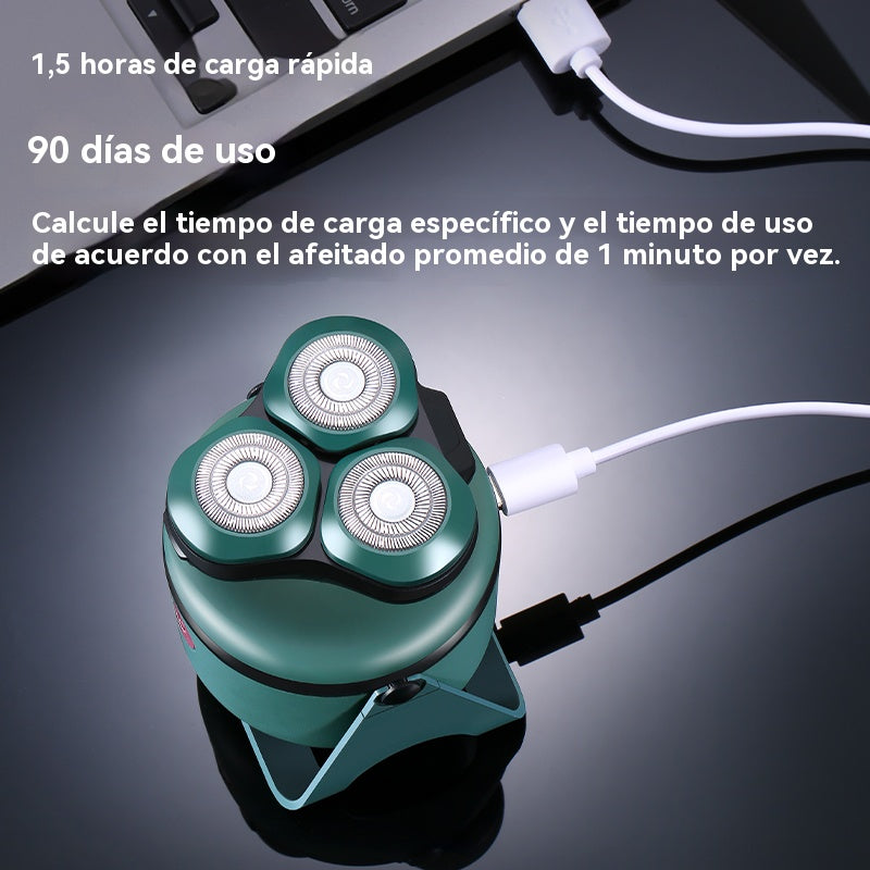 Maquinilla de afeitar universal para hombres y mujeres, hoja delgada y resistance resistance inoxable, hoja curva de doble anillo, carga rapid de 1,5 horas, duración de la batería de 90 días, lavable para todo elcuerpo