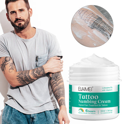 Crema anestésica para tatuajes: crema pre-tatuaje, crema anestésica para tatuajes, natural, vegana, para el cuidado posterior del tatuaje