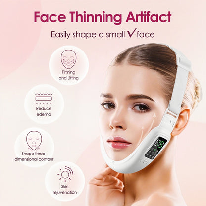 V-shaped facial lifting device — Electric V-face tool, microcurrent face sculpting device, vibrating massager.