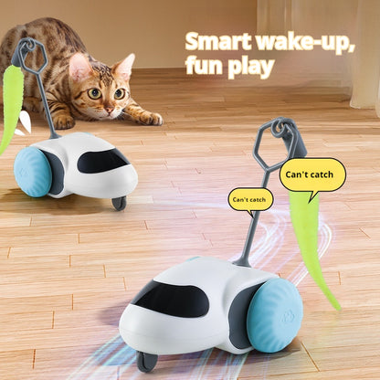 Intelligent gravity sports car cat toy