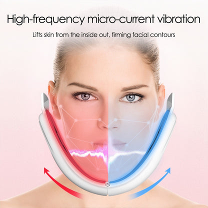 V-shaped facial lifting device — Electric V-face tool, microcurrent face sculpting device, vibrating massager.